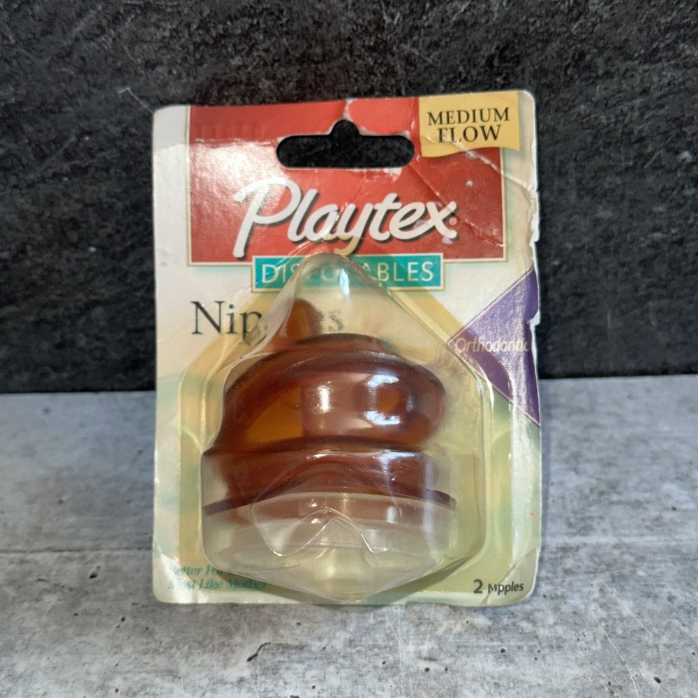 PLAYTEX  2001 MEDIUM FLOW NATURAL ACTION Orthodontic NIPPLES